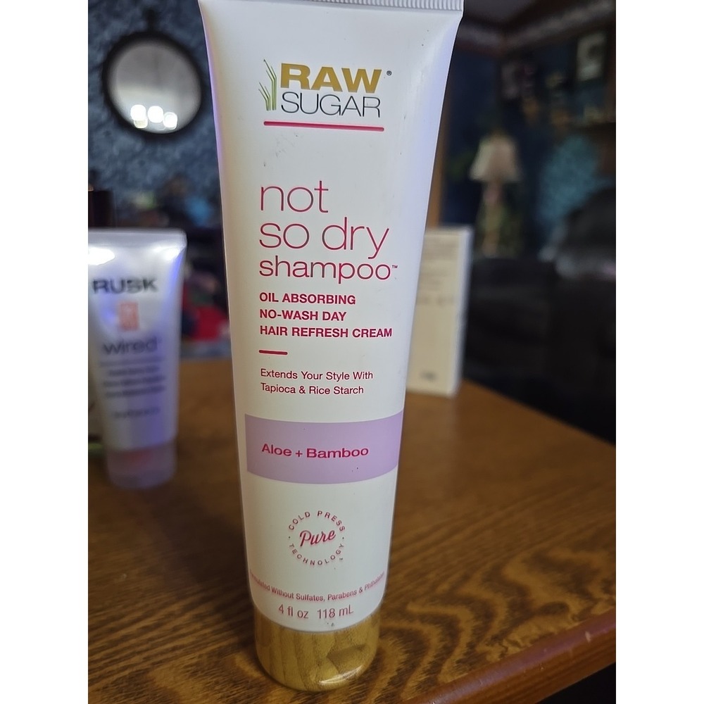 Raw Sugar, Not‎ So Dry Shampoo, Aloe + Bamboo, 4 fl oz -